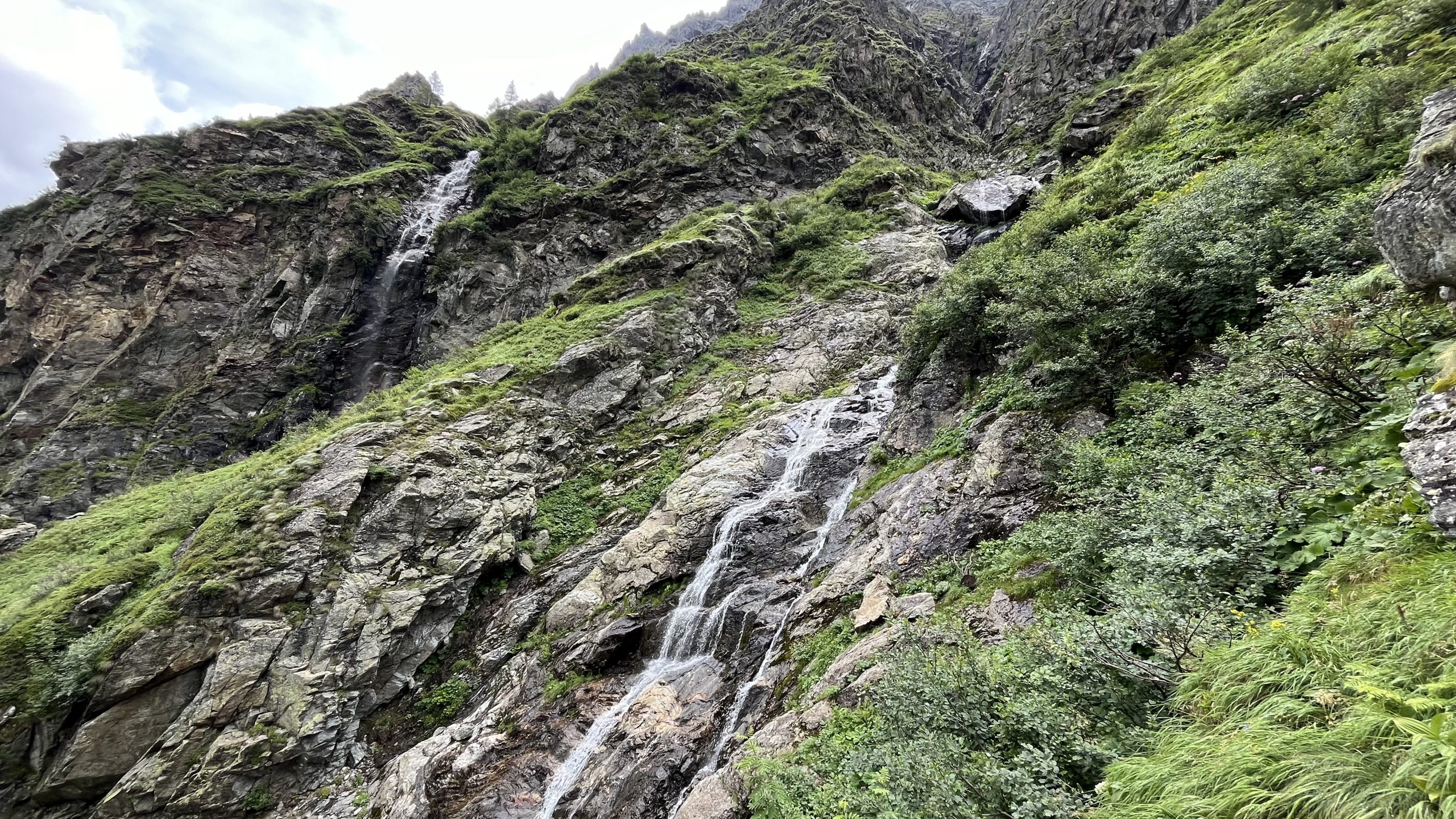 nach der Gollingscharte ... überall kleine Wasserfälle